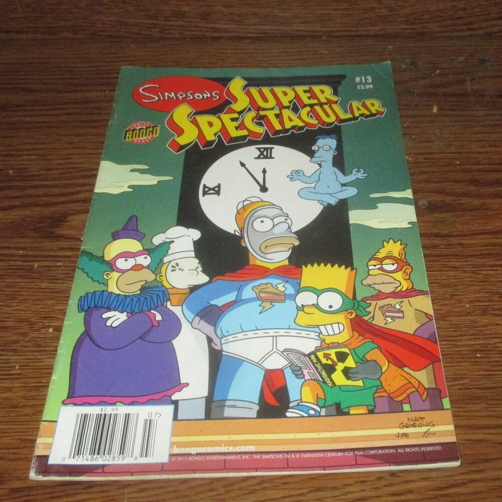 Simpsons Super Spectacular #13 (2011, Bongo Comics)